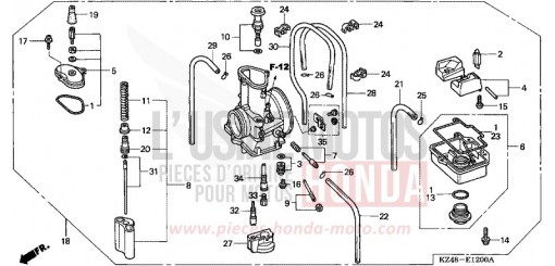 VERGASER (CR125R2,3) CR125R3 de 2003